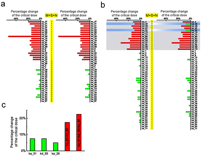 Comparison between parameter sensitivity of the modified model and the corresponding cancer-related gene mutation spectrum.