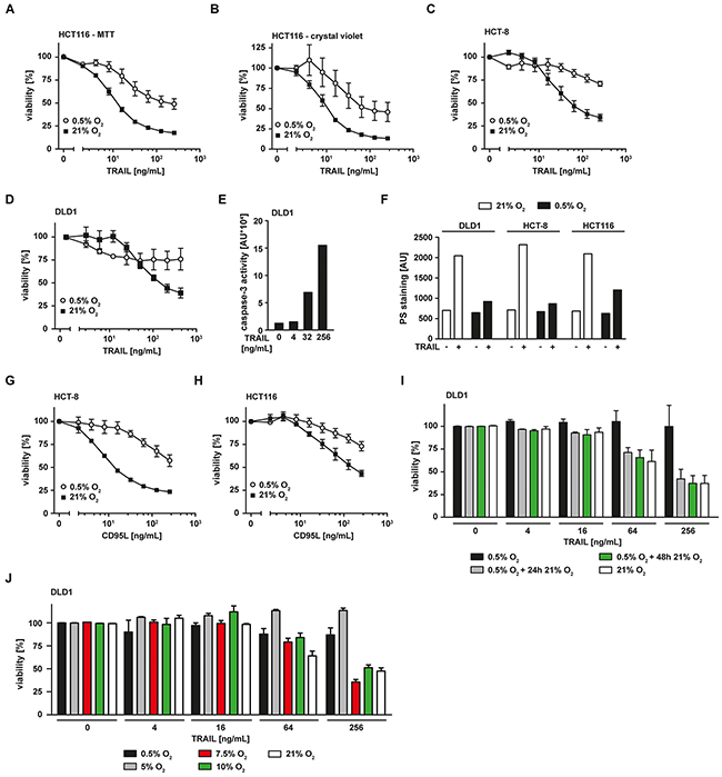 Hypoxia reduces TRAIL-induced cell death in colorectal cancer cells.