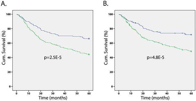Correlation of SERPINA3 expression levels and patients&#x2019; survival.