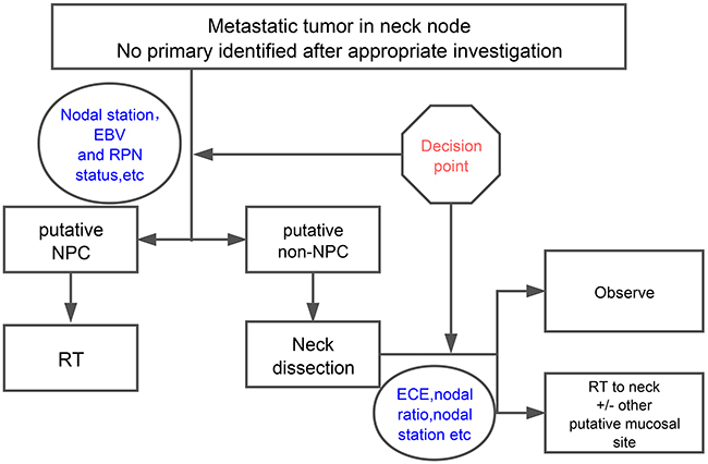 The two-step decision making process guided HNSCC multidisciplinary treatment.