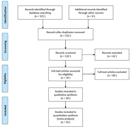 The selection of included studies.