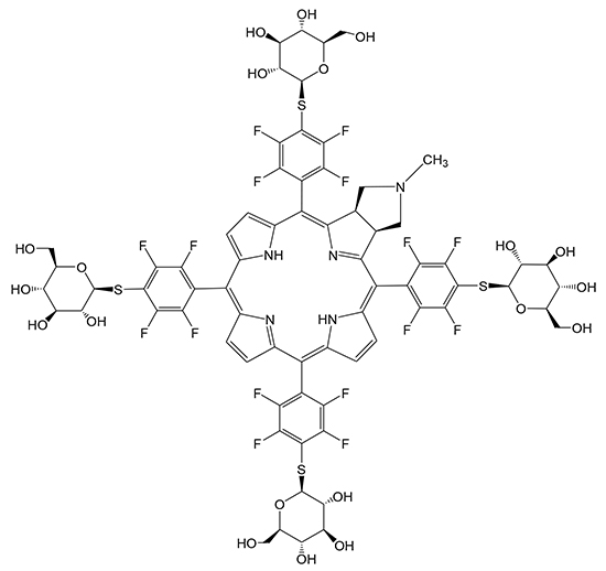 Chemical structure of G-chlorin.