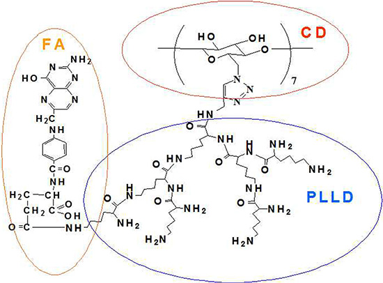 Scheme 1: Chemical structure of FA-CD-PLLD