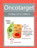 Journal Cover for Oncotarget V6N13