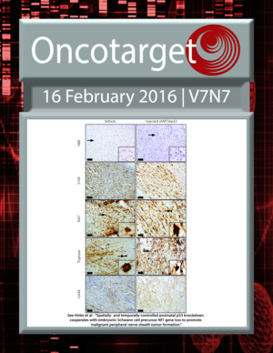 Journal Cover for Oncotarget V7N7