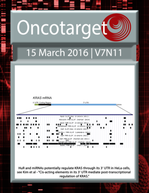 Journal Cover for Oncotarget V7N11