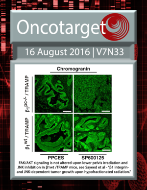 Journal Cover for Oncotarget V7N33