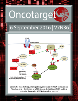 Journal Cover for Oncotarget V7N36