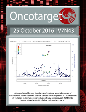 Journal Cover for Oncotarget V7N43