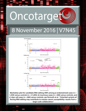 Journal Cover for Oncotarget V7N45