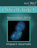 Journal Cover for Oncotarget V1N7