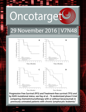 Journal Cover for Oncotarget V7N48