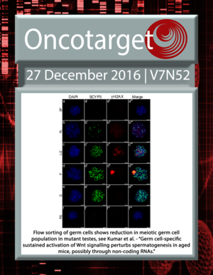 Journal Cover for Oncotarget V7N52