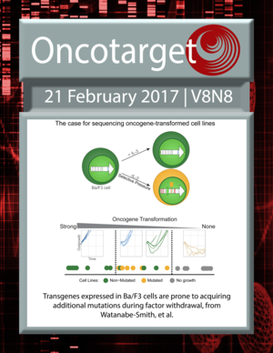 Journal Cover for Oncotarget V8N8