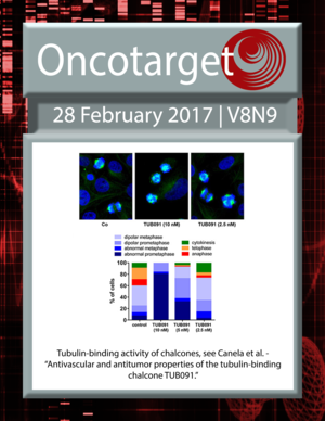 Journal Cover for Oncotarget V8N9