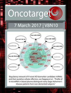 Journal Cover for Oncotarget V8N10
