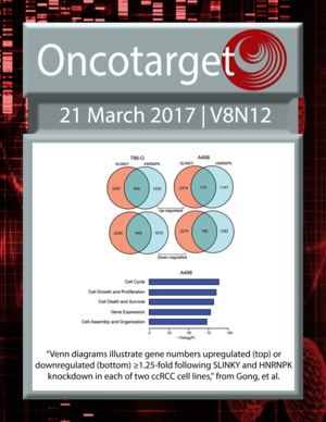 Journal Cover for Oncotarget V8N12