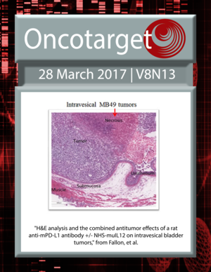 Journal Cover for Oncotarget V8N13