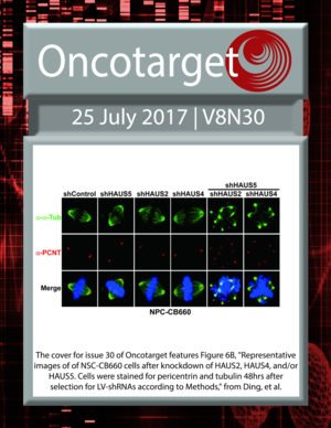 Journal Cover for Oncotarget V8N30