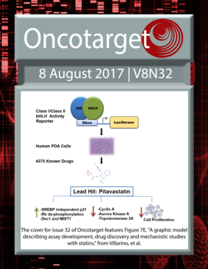 Journal Cover for Oncotarget V8N32