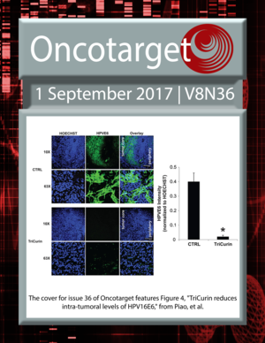 Journal Cover for Oncotarget V8N36