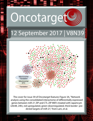 Journal Cover for Oncotarget V8N39