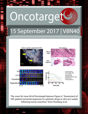Journal Cover for Oncotarget V8N40