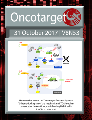 Journal Cover for Oncotarget V8N53
