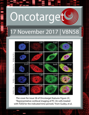 Journal Cover for Oncotarget V8N58