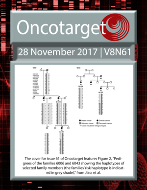 Journal Cover for Oncotarget V8N61