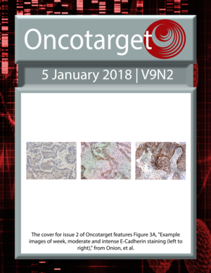 Journal Cover for Oncotarget V9N2