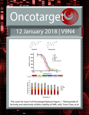 Journal Cover for Oncotarget V9N4