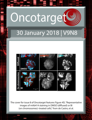 Journal Cover for Oncotarget V9N8