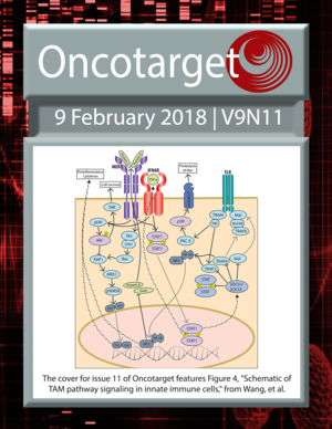 Journal Cover for Oncotarget V9N11