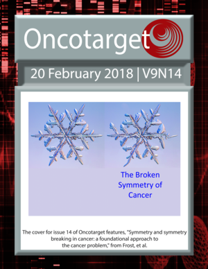 Journal Cover for Oncotarget V9N14