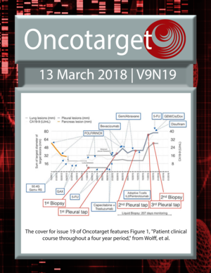 Journal Cover for Oncotarget V9N19