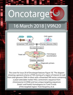 Journal Cover for Oncotarget V9N20