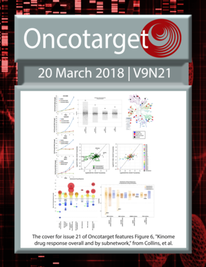 Journal Cover for Oncotarget V9N21