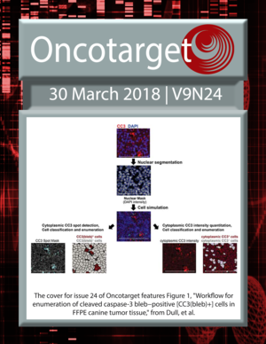 Journal Cover for Oncotarget V9N24
