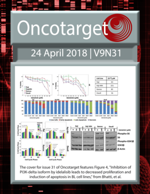 Journal Cover for Oncotarget V9N31