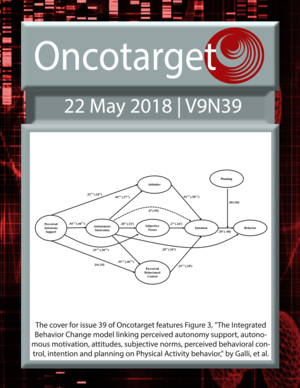 Journal Cover for Oncotarget V9N39