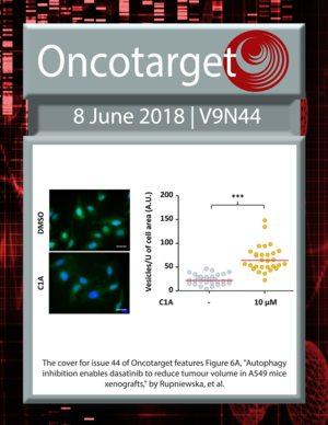 Journal Cover for Oncotarget V9N44