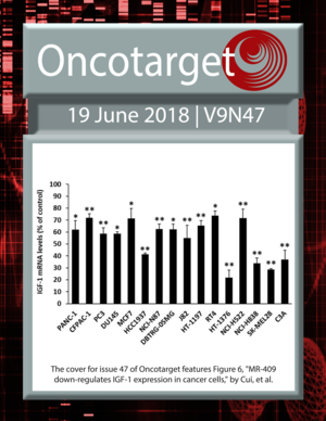 Journal Cover for Oncotarget V9N47