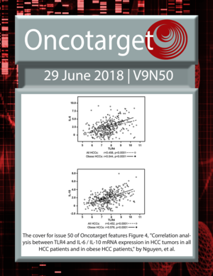 Journal Cover for Oncotarget V9N50