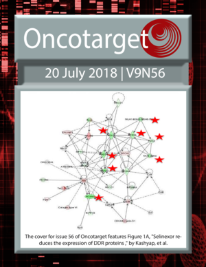 Journal Cover for Oncotarget V9N56