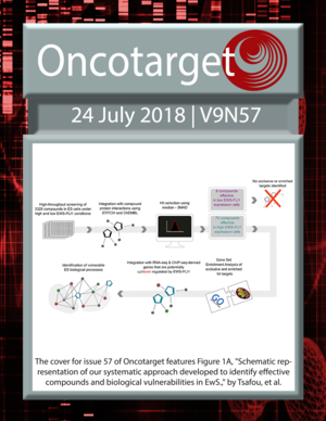 Journal Cover for Oncotarget V9N57