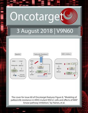 Journal Cover for Oncotarget V9N60