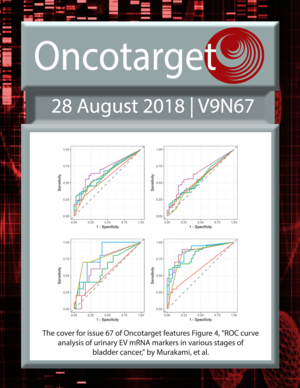 Journal Cover for Oncotarget V9N67