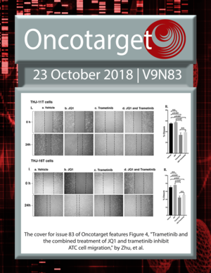 Journal Cover for Oncotarget V9N83