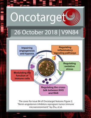 Journal Cover for Oncotarget V9N84